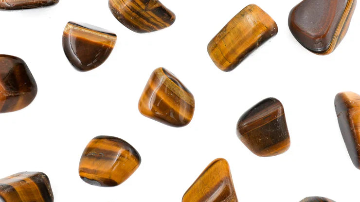 oeil de tigre pierres roulees pour la confiance et protection