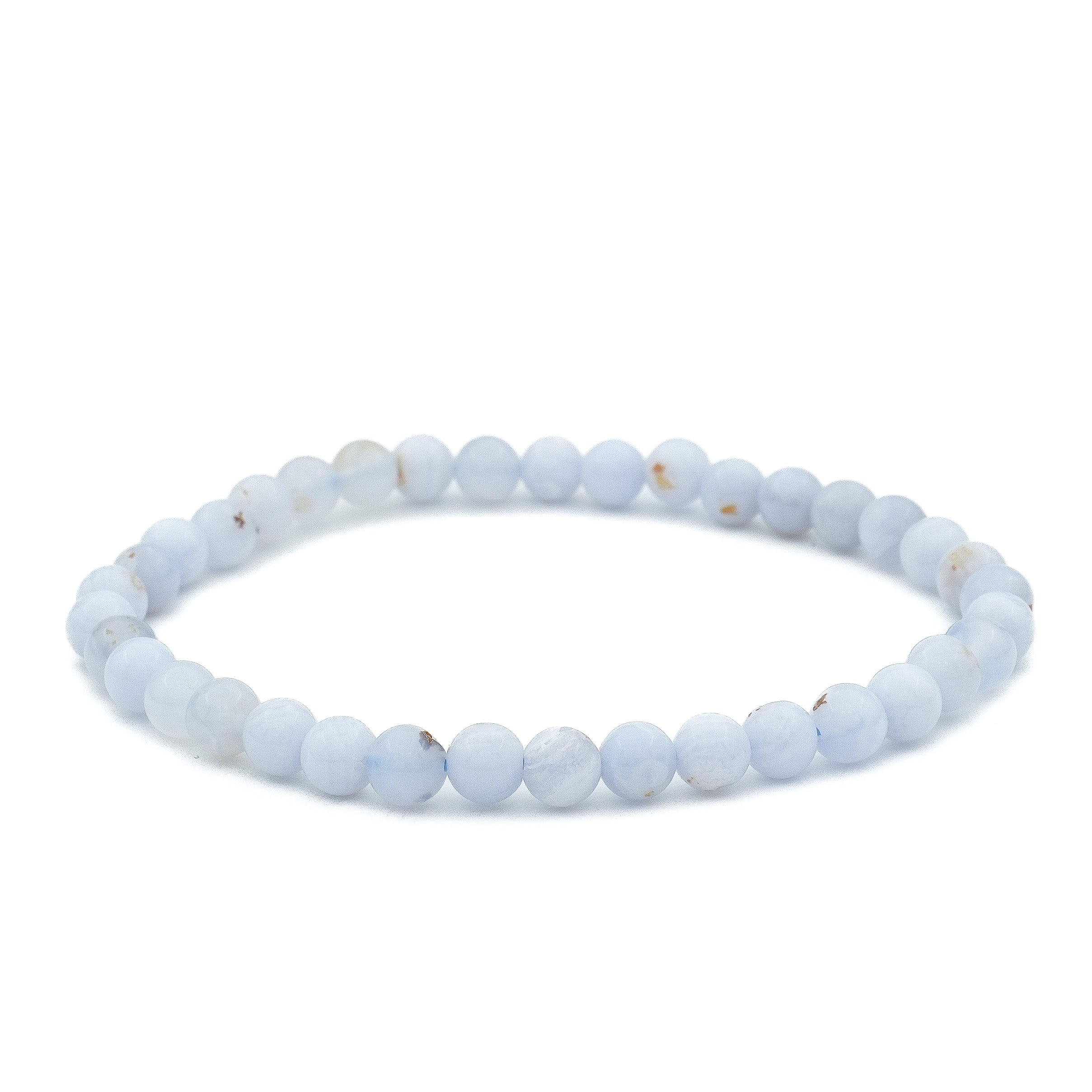 Bracelet Calcédoine Bleue