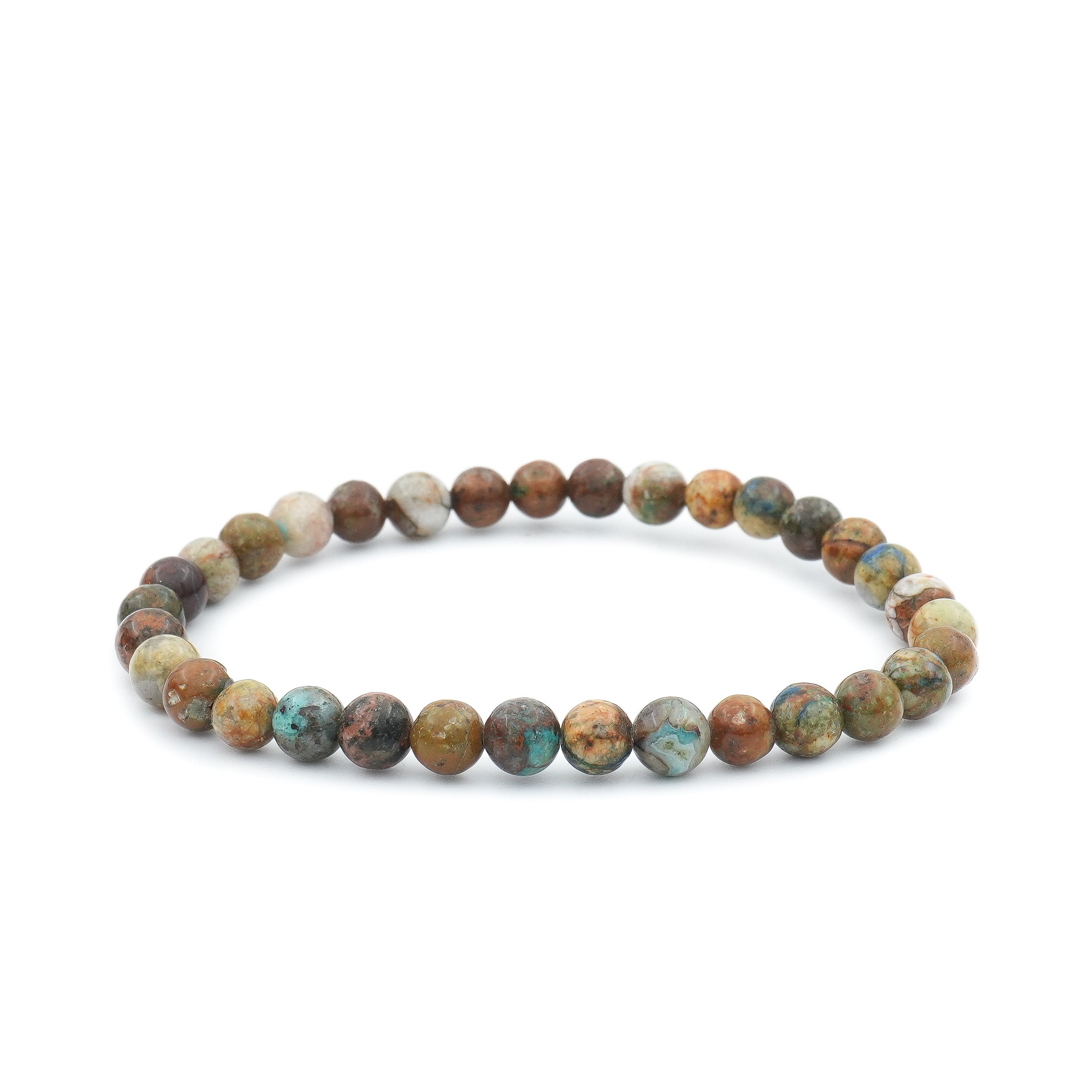 Bracelet Chrysocolle Sur Gangue