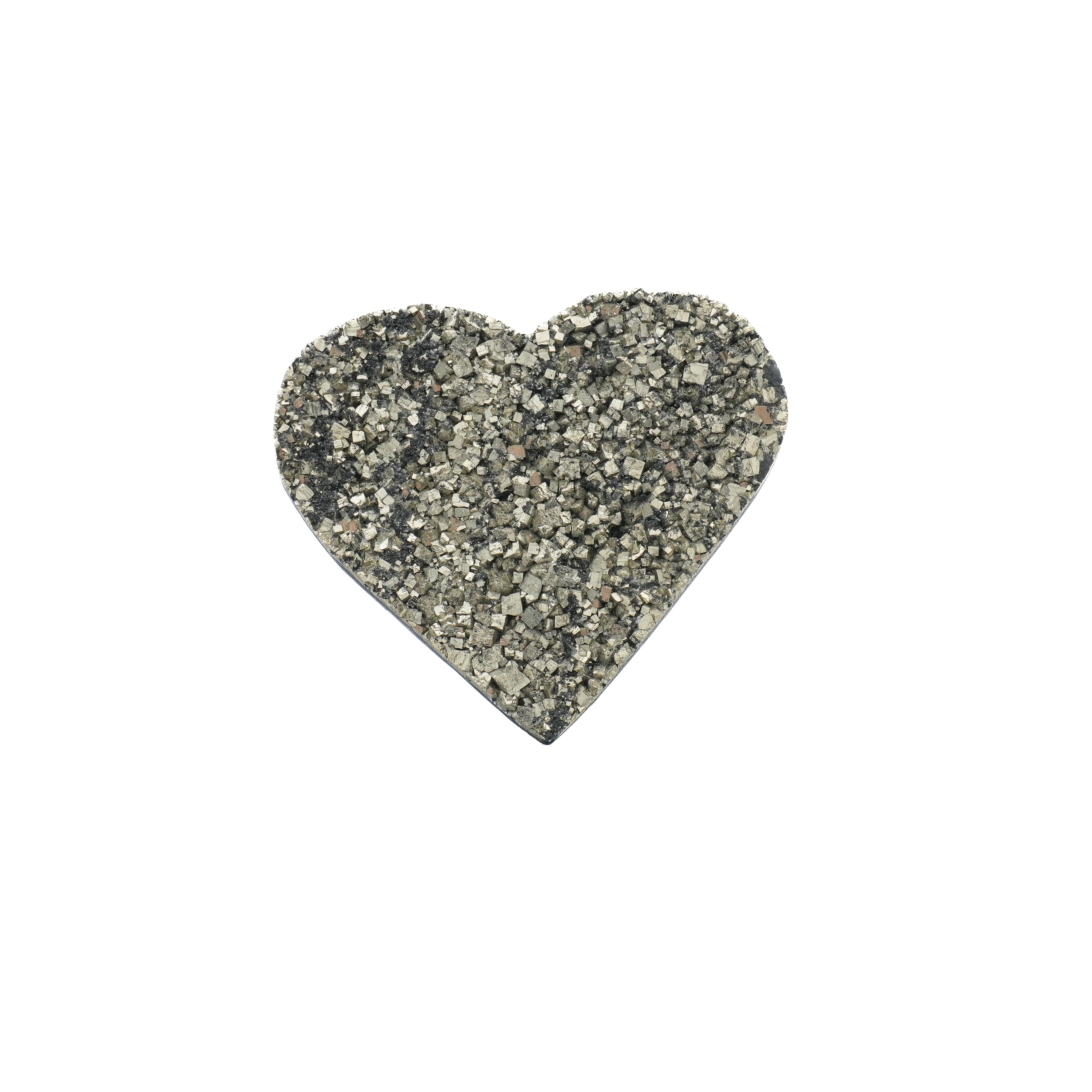 Coeur Pyrite sur Shungite