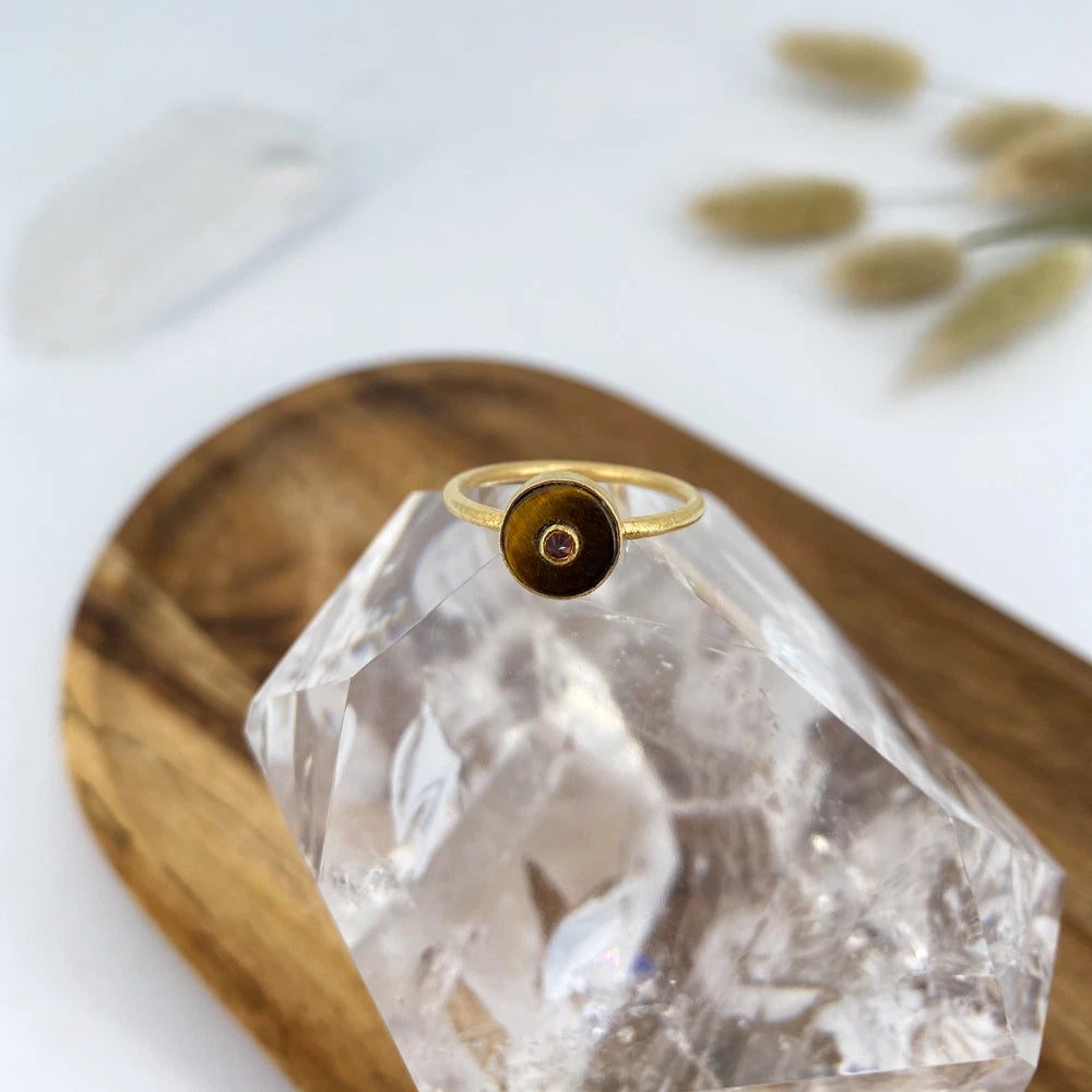 Bague Oeil de Tigre - Modèle Claire