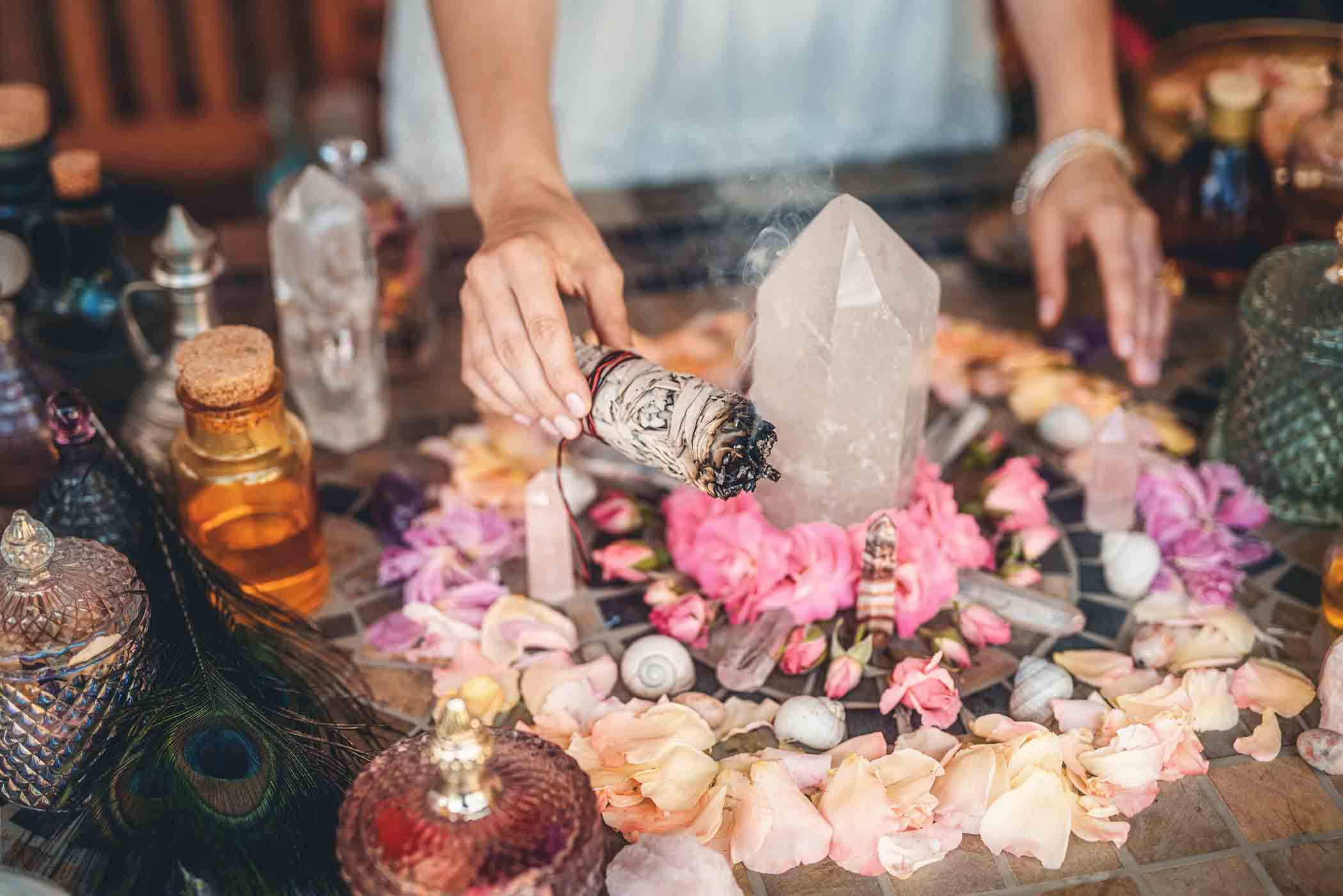 purification et rechargement des pierres naturelles pour la lithotherapie