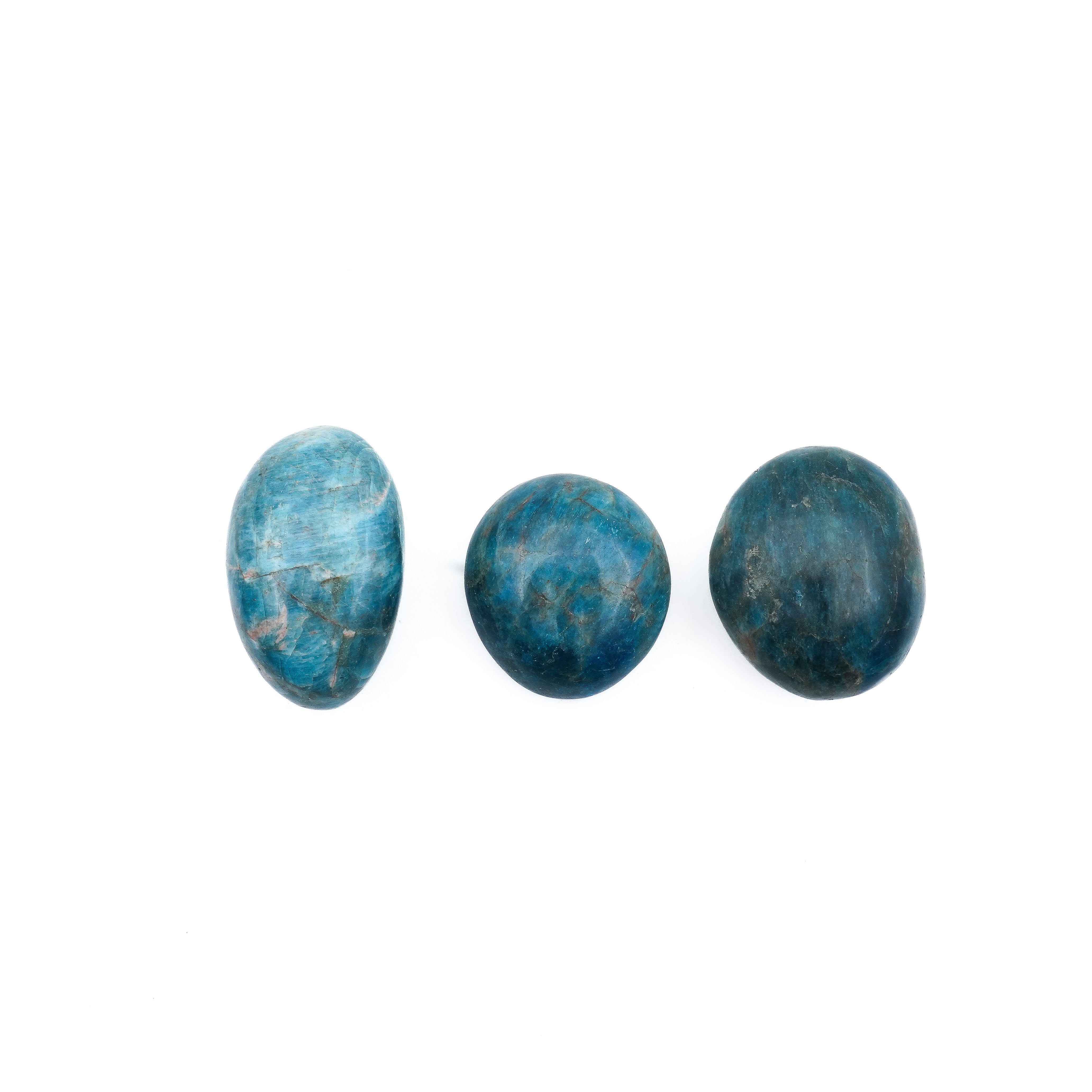 Gallet de pierre apatite bleu 