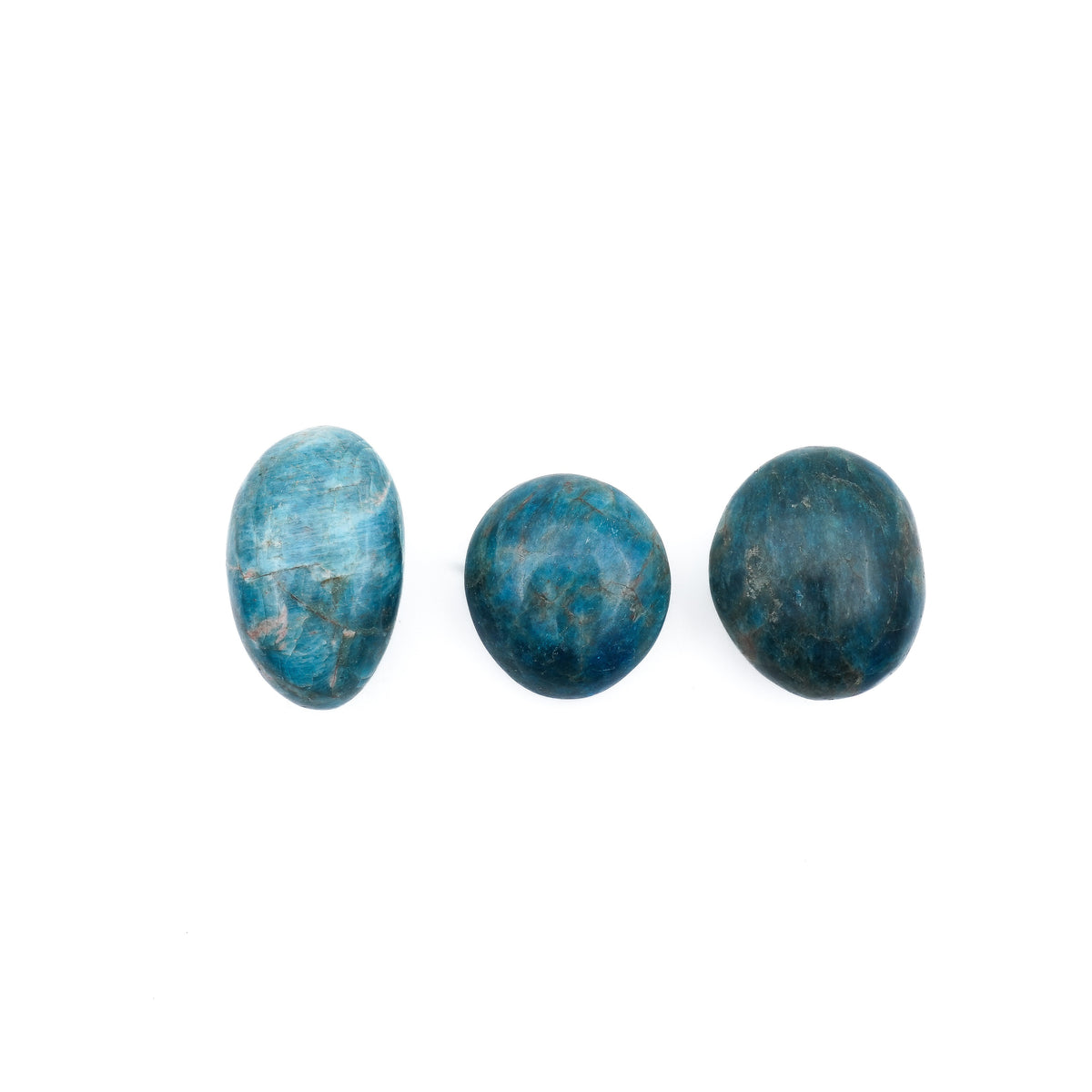 Gallet de pierre apatite bleu 