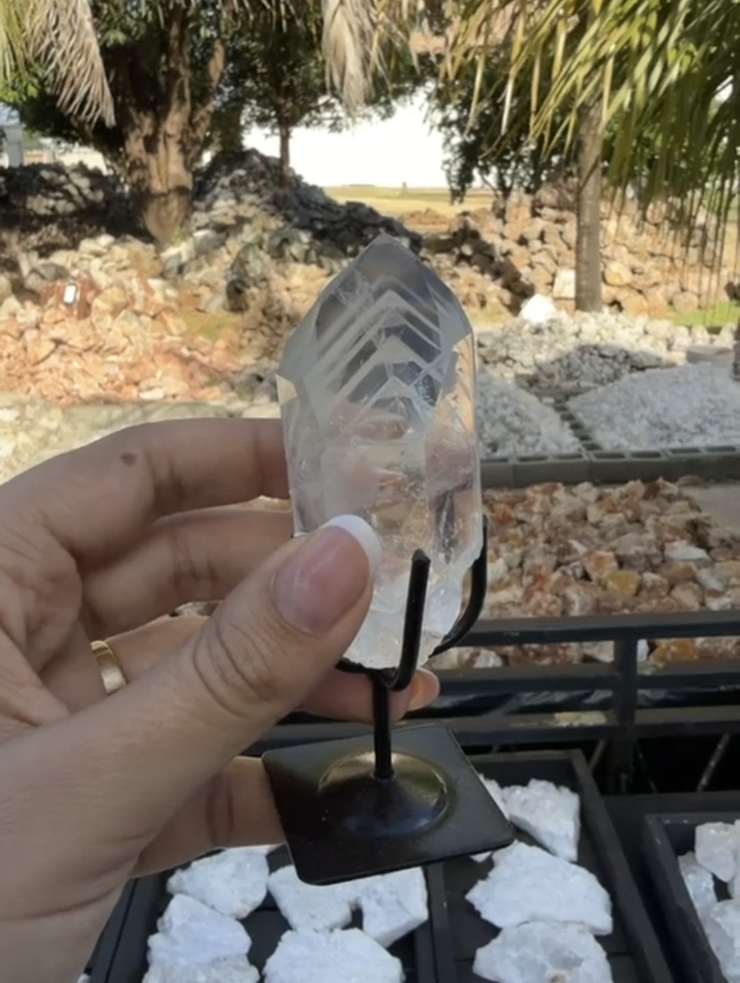 quartz fantome naturel du bresil