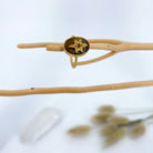 Bague oeil de tigre et Grenat Modèle Elena 