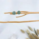 Boucles d'oreilles amazonite et tourmaline bleue