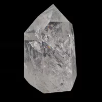 Pointe naturelle de cristal de roche du brésil de qualité supérieure
