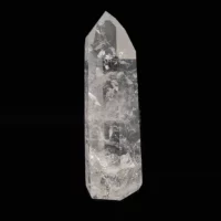 Pointe naturelle de cristal de roche du brésil