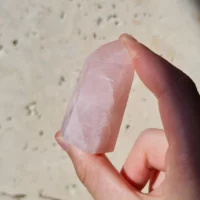 Obélix de quartz rose du Brésil de qualité AAA+