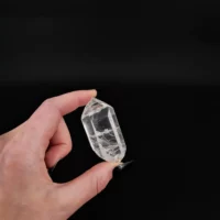 cristal de roche bipointe
