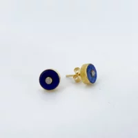 boucles d'oreilles Lapis-lazuli avec quartz
